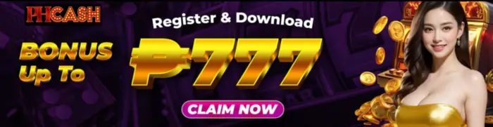 PHCASH register 777 bonus banner