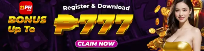 11PH register 777 bonus banner