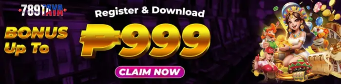 789Taya register 999 bonus banner