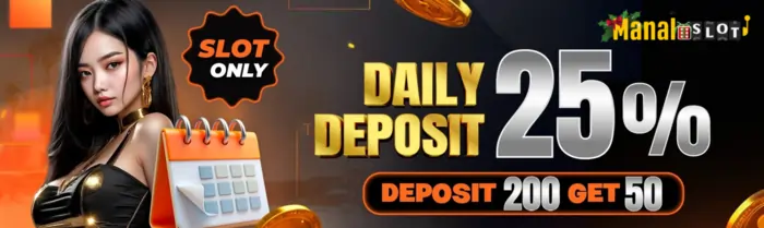 Manalo Slot Daily Deposit bonus banner