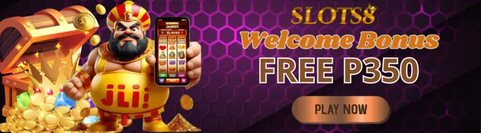 Slots8 welcome bonus free 350 banner