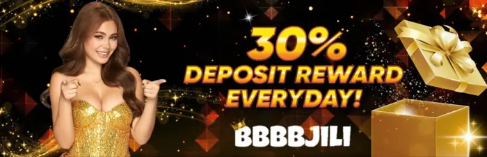 BBBBJILI deposit rewards everyday banner